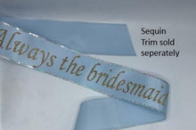 Bachelorette or Bridal Shower Sash – Economy 3" Satin Ribbon | Glitter Text