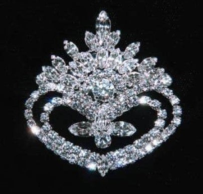 cp-24 Prize Crystal Rhinestone Pageant sash pin brooch