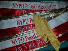 Tri-Color Parade Premium 6-7" Satin Sash EVEN STRIPES
