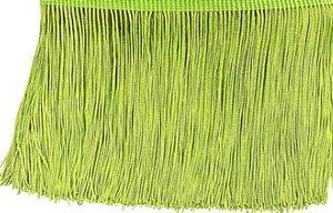 Fringe on ends of sash