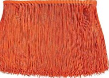 Fringe on ends of sash