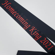Prom / Homecoming Sash – Economy 3" Satin Ribbon | Shiny Text