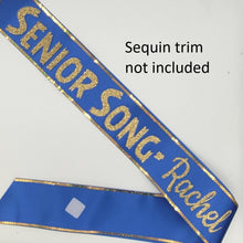 Quick CUSTOM Order 3" Economy Satin Ribbon Sash