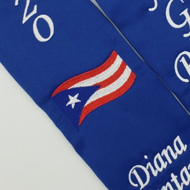 Add 1 Embroidered Flag to Sash or Stole