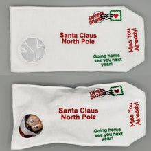 Elf on the Shelf PERSONALIZED Return TO the North Pole embroidered envelope