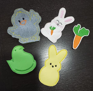 Finger Puppet/Feltie Easter Play Set- all designs - ITH Digital Embroidery Design