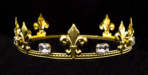 Men's Prince Round Crown Gold 2" tall
