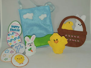 Finger Puppet/Feltie Easter Play Set- all designs - ITH Digital Embroidery Design