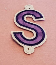 Letter 'S' for Banner HORIZONTAL & VERTICAL files 4x4 - ITH Digital Embroidery Design