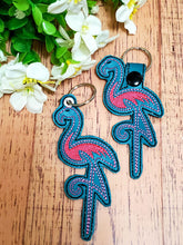 Flamingo 4x4 Keyfob - ITH Digital Embroidery Design