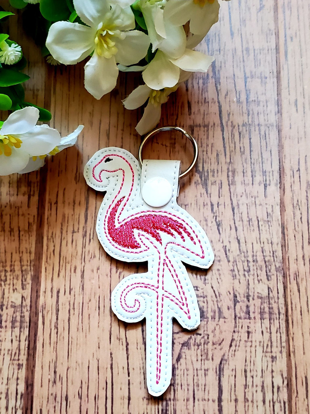 Flamingo 4x4 snaptab - ITH Digital Embroidery Design