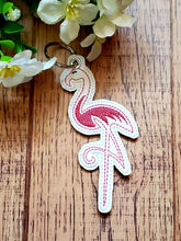 Flamingo 4x4 Keyfob - ITH Digital Embroidery Design