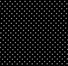 Black with White Polka dots