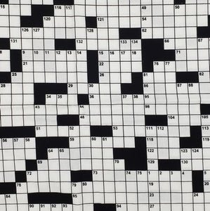 Crossword Puzzle face mask