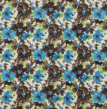Turquoise & Brown Flowers
