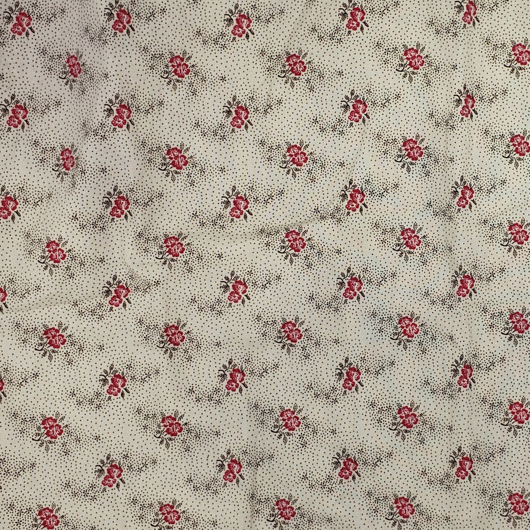 Pink flowers on ivory