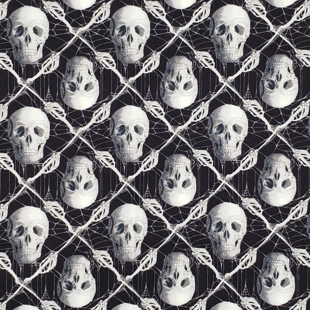 Skull Skeletons spiderweb face mask