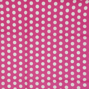 Pink with White Polka dots