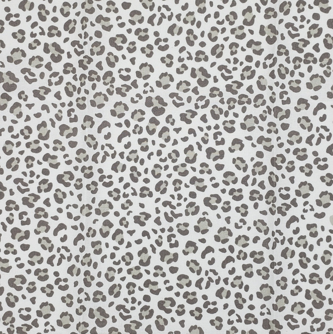 Grey Cheetah Print face mask