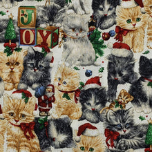 Christmas Kittens Kitty cats on ivory