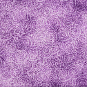 Purple swirl face mask