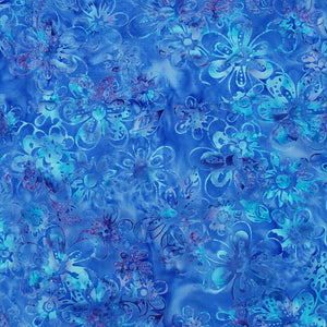 blue and lavender fabric