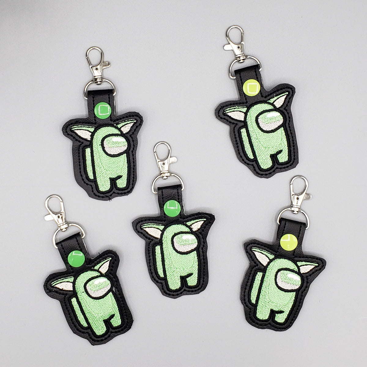 Among Us Crewmate Keyfobs Keychain Zipper Pulls – CustomSashes.com