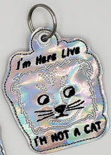 I'm not a Cat meme snap tab Keyfob Key chain