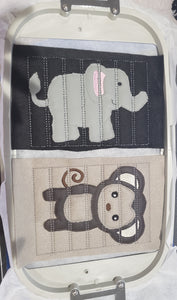 Elephant puzzle sticks embroidered