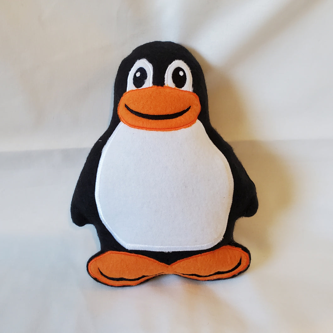 Penguin Stuffie 7x10 - ITH Digital Embroidery Design