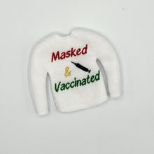 Masked & Vaccinated Sweater Elf on the Shelf