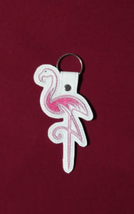 Flamingo 4x4 snaptab - ITH Digital Embroidery Design