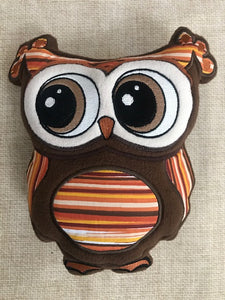 Owl Stuffie 8x12 - ITH Digital Embroidery Design