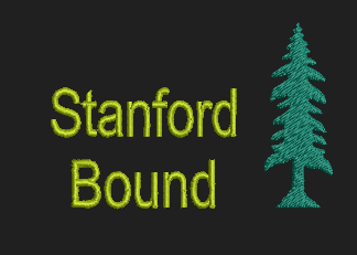 Stanford Bound 4x4 art - ITH Digital Embroidery Design