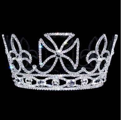 Men's REGAL KING Rhinestone Round Crown  4.25