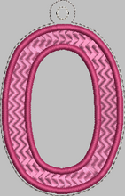 Letter 'O' for Banner HORIZONTAL & VERTICAL files 4x4 - ITH Digital Embroidery Design