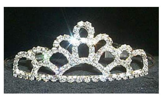 B3-16 Rhinestone Tiara - 1.75