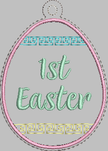 1st Easter Design for Banner HORIZONTAL 4x4 - ITH Digital Embroidery Design
