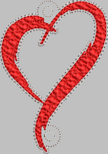 Heart for Banner HORIZONTAL & VERTICAL files 4x4 - ITH Digital Embroidery Design