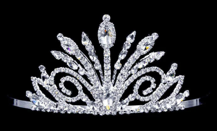 Tiara Design Custom i11-55 Rhinestone Tiara 2.75