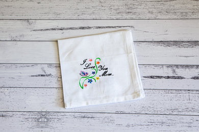 I love you More art -  Digital Embroidery Design