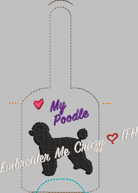 Personalized Poodle Sanitizer Holder - Qty of 1