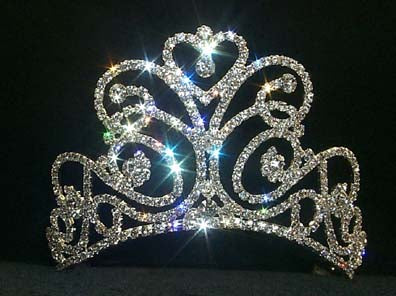 K1-75 Rhinestone Tiara 3.5