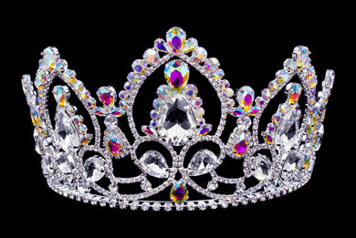 N1-110 AB Rhinestone Tiara 4.25