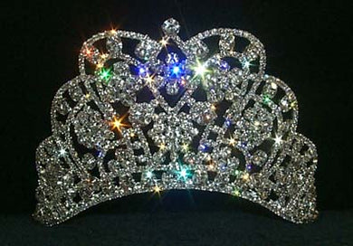 N2-115 Rhinestone Tiara Contoured Base 3.5