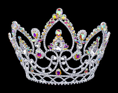 U1-195 AB Rhinestone Tiara 7