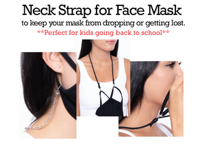 Neck strap cord or chain for face masks